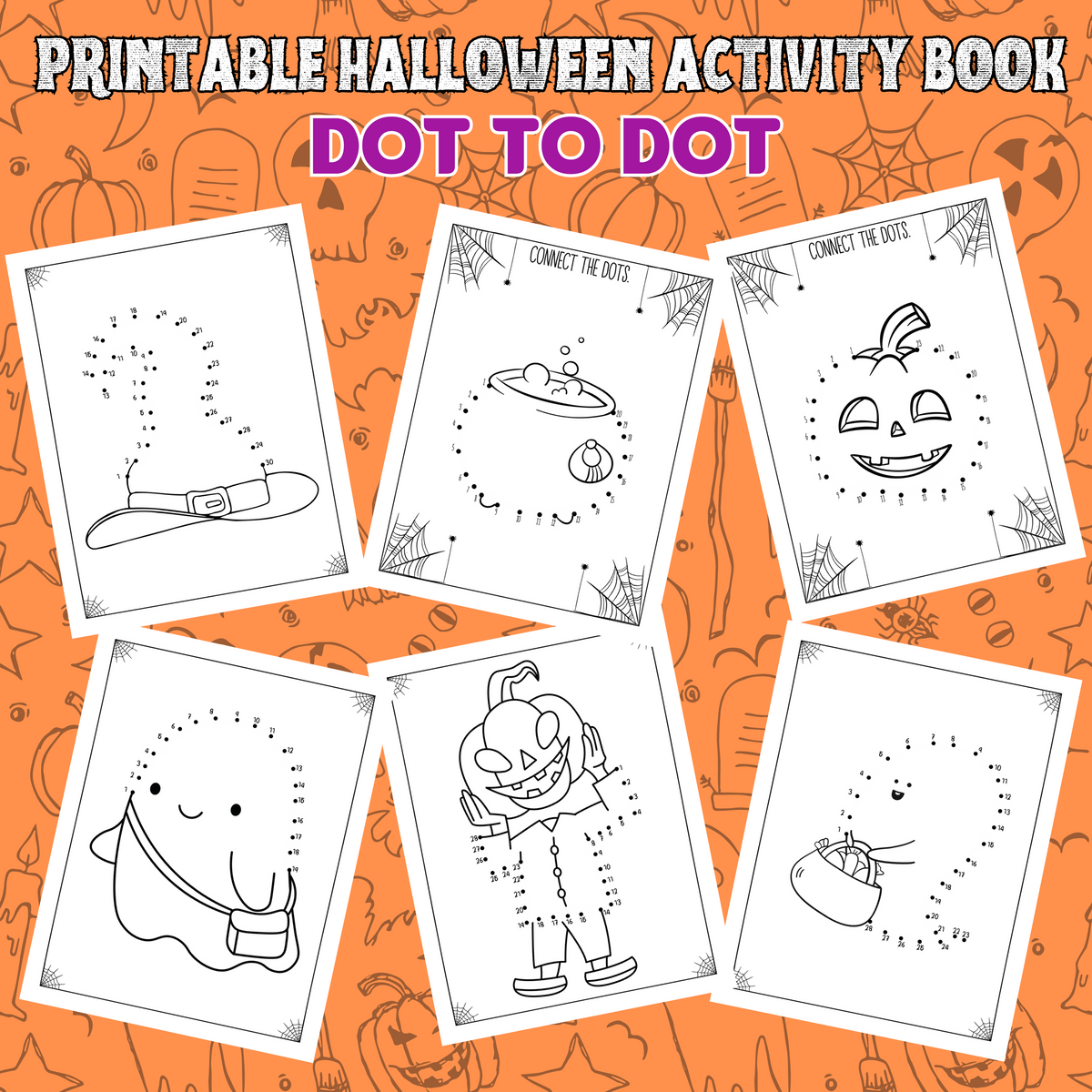 Printable Halloween Coloring Book (37 Pages) – Cassie Smallwood