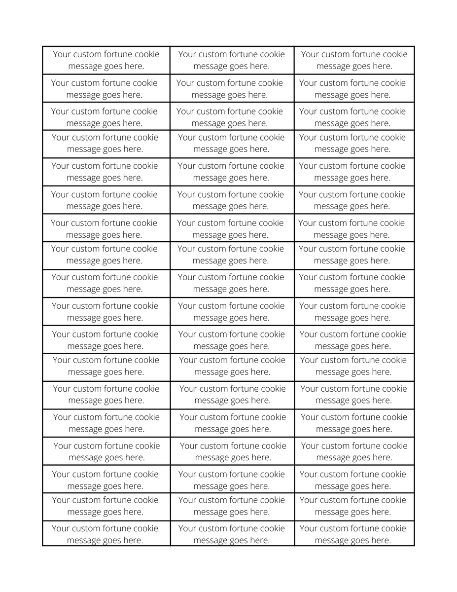 Editable Fortune Cookie Messages Printable PDF Cassie Smallwood Editable Fortune Cookie Messages Printable PDF Cassie Smallwood