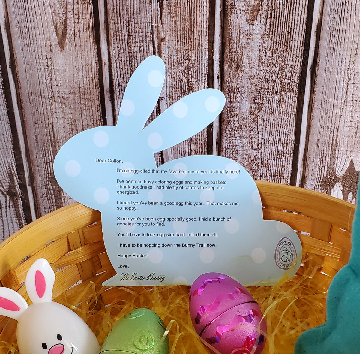Printable Easter Bunny Letter Template – Cassie Smallwood