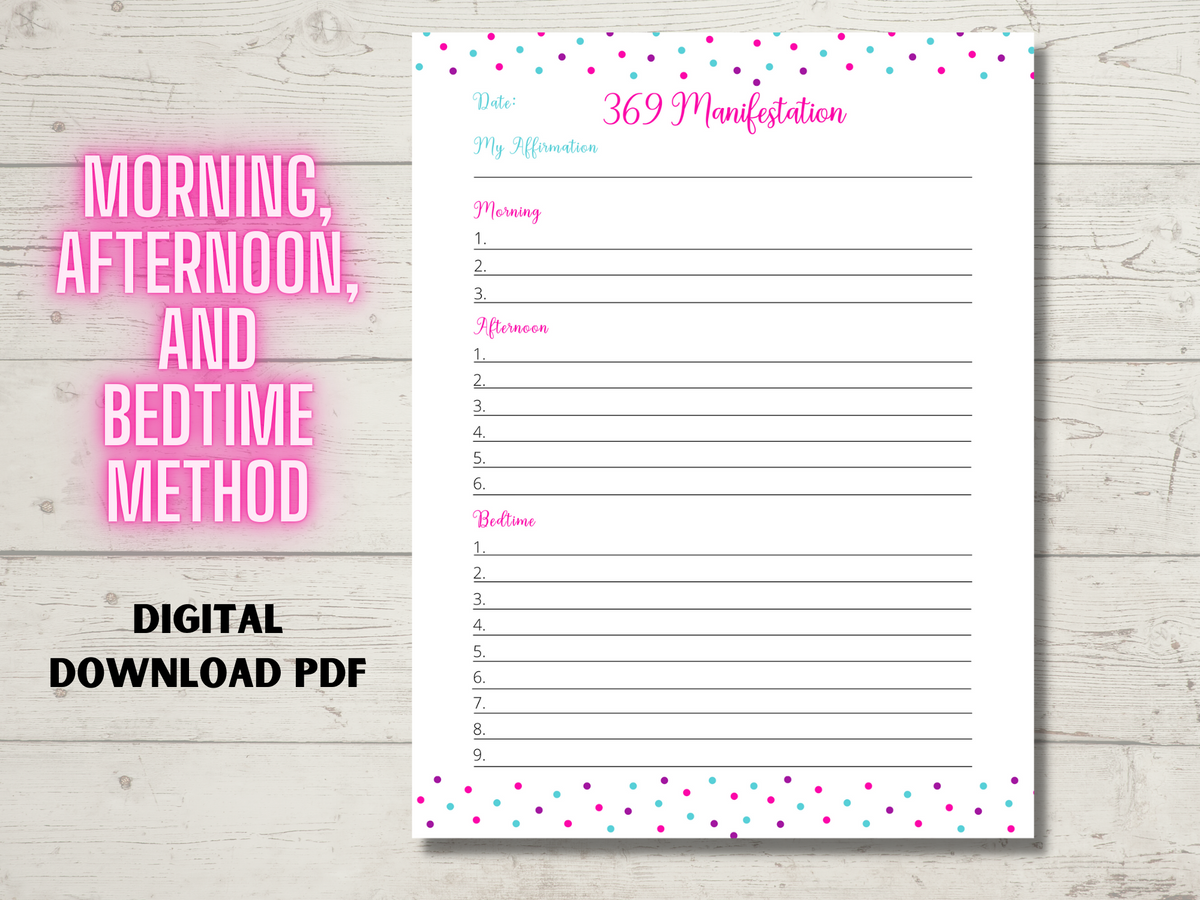 Printable 369 Manifestation Journal Pages – Cassie Smallwood printable-369-manifestation-journal-pages-cassie-smallwood