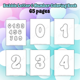 bubble numbers coloring pages printable pdf