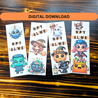 48 Cute Printable Halloween Bookmarks