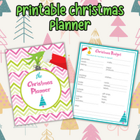 printable Christmas planner, Christmas budget printable