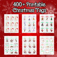400+ printable Christmas gift tags