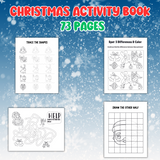 Christmas tracing, Christmas mazes, Christmas activity book printable
