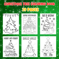 Printable Christmas tree coloring pages Christmas coloring book for kids to print