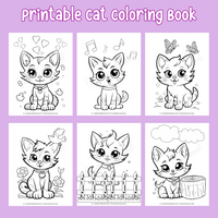 printable cat coloring book, kitten coloring sheets, kitty coloring images