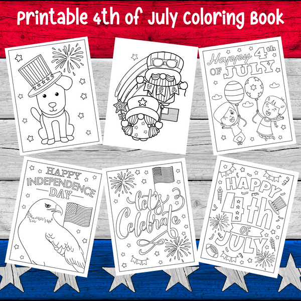 printable patriotic coloring pages 4th of July coloring book