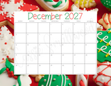 2027 printable calendar template December