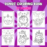 printable donut coloring book pdf unicorn donut coloring pages kitty donut coloring sheets cat donut coloring pages