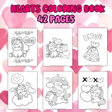 cute printable heart coloring pages heart coloring book to print out Valentine's Day coloring sheets unicorn coloring pages