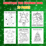 Printable Christmas tree coloring book Christmas tree coloring pages