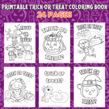 trick or treat Halloween coloring book trick or treat coloring pages Halloween candy coloring pages Halloween unicorn coloring sheet pumpkin coloring pages vampire pictures to color zombie coloring pages