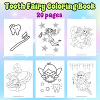 tooth fairy gift idea no money tooth fairy coloring book printable digital download