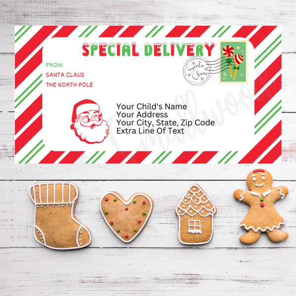 Editable Letter From Santa Envelope Template Cassie Smallwood Editable Letter From Santa Envelope Template Cassie Smallwood