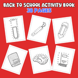 printable back to school activity pages first day of school coloring pages back to school dot to dot