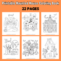 spooky house coloring pages Halloween coloring book to print
