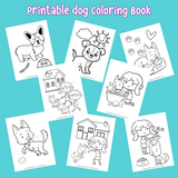 printable puppy coloring book, dog coloring pages, puppy coloring sheets to print out