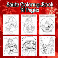 Printable Santa coloring book, Santa coloring pages to print