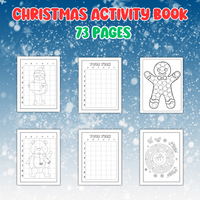 Printable Christmas Activity Worksheets, Puzzles, and Games Book