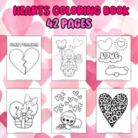 heart coloring pages printable heart coloring book pdf Valentine coloring pages for kids