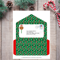 editable letter from Santa envelope personalized North Pole envelope customized Santa envelope