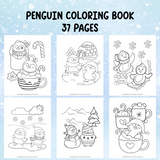 Printable Penguin Coloring Book (37 Penguin Coloring Pages)