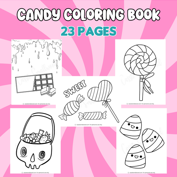 Printable Candy Coloring Book