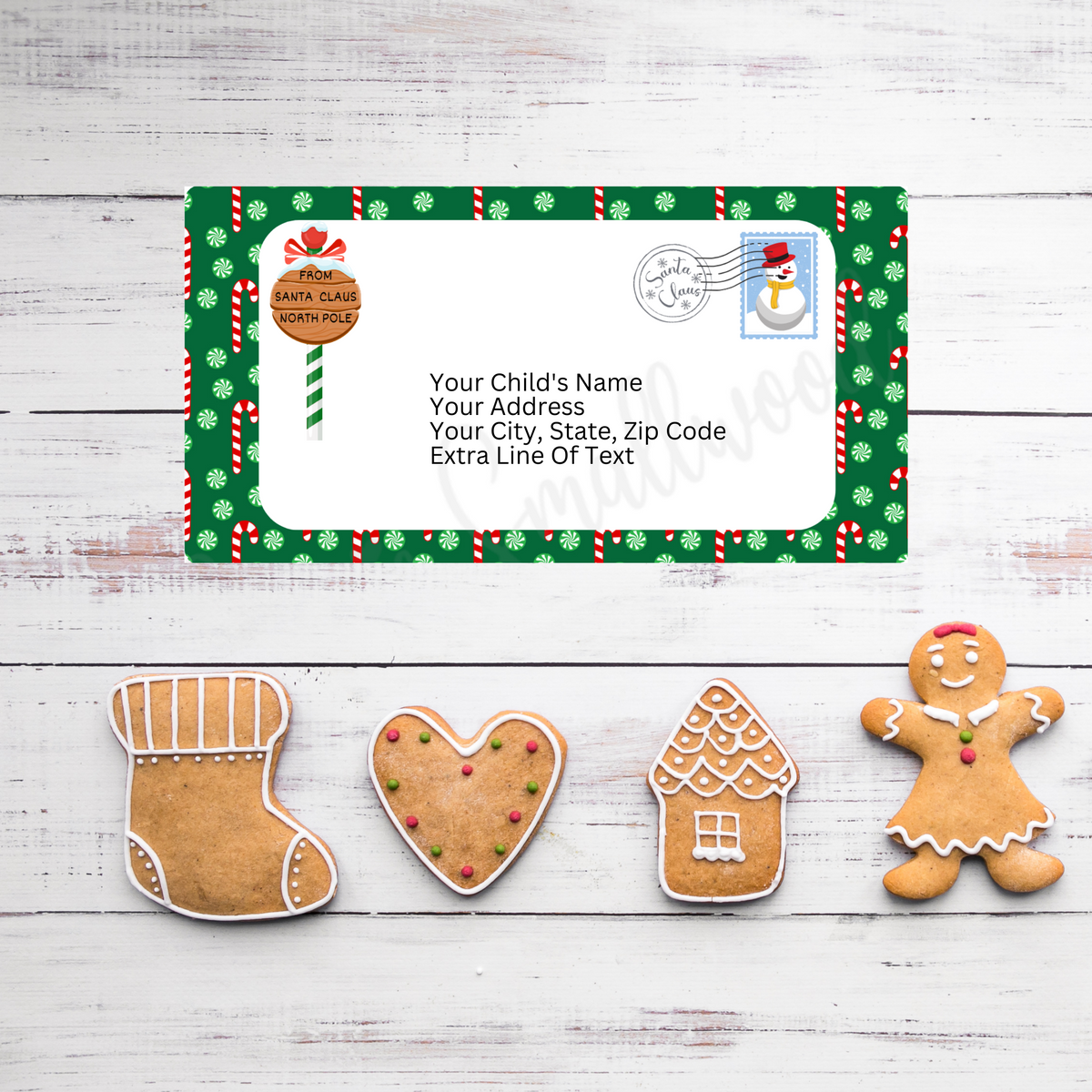 Editable Santa Letter Envelope Template – Cassie Smallwood