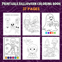 Halloween color by number skeleton coloring page zombie coloring sheet ghost picture to color Halloween monster coloring pages Halloween coloring book printable pdf