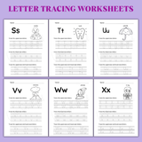 Printable Letter Tracing Book (29 Pages)