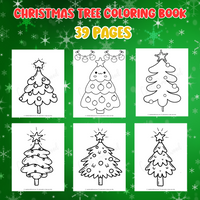 Printable Christmas tree coloring book Christmas tree coloring pages for kids