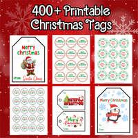 large printable Christmas tags, Christmas gift labels