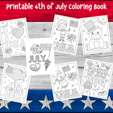 Independence Day coloring pages printable 4th of July coloring book to print out