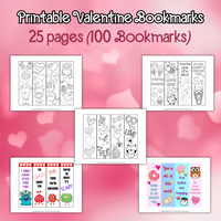printable Happy Valentine's Day bookmarks, Valentine bookmarks to color, Valentine's day coloring bookmarks