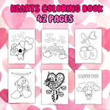 printable heart coloring pages cute heart coloring book Valentine's Day coloring pages