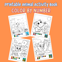 Low Poly Animals Coloring Set2 Nature Coloring Book Activities for