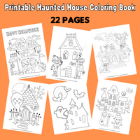 printable haunted house coloring book, Halloween coloring pages to print