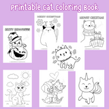 printable cat coloring book, kitten coloring pictures, kitty coloring sheets pdf