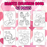 heart coloring pictures to print printable heart coloring book for kids Valentines coloring book