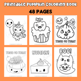 printable pumpkin coloring book fall coloring pages for kids jack o lantern coloring sheets Halloween coloring book