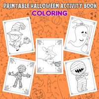 Halloween coloring pages ghost coloring page witch coloring sheet mummy picture to color Halloween activity book for kids printable pdf