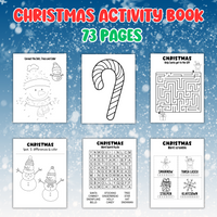 Christmas mazes, Christmas word search, Christmas word scramble, Christmas dot to dot, Christmas coloring pages printable