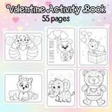 Printable Valentine's Day activity sheets, Valentine dot marker pages, Valentine's Day coloring pages to print