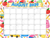 cute printable August 2029 calendar pdf, monthly calendar 2029 colorful, aesthetic 2029 wall calendar monthly, year calendar 2029