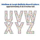 back to school bulletin board alphabet letters printable pdf, cute back to school display board letters, printable letters for classroom door decorations