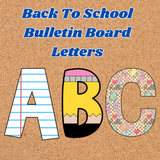 printable back to school bulletin board letters, back to school bulletin board decorations printable alphabet large and medium