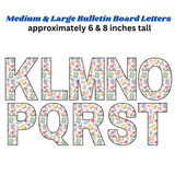 Back to school theme bulletin board letter cutouts printable pdf, cute back to school bulletin board decorations printable, extra large letters for display boards printable, classroom pin board letters