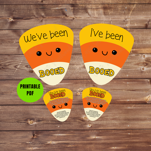 Candy corn you've been booed printables