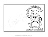 printable graduation card to color